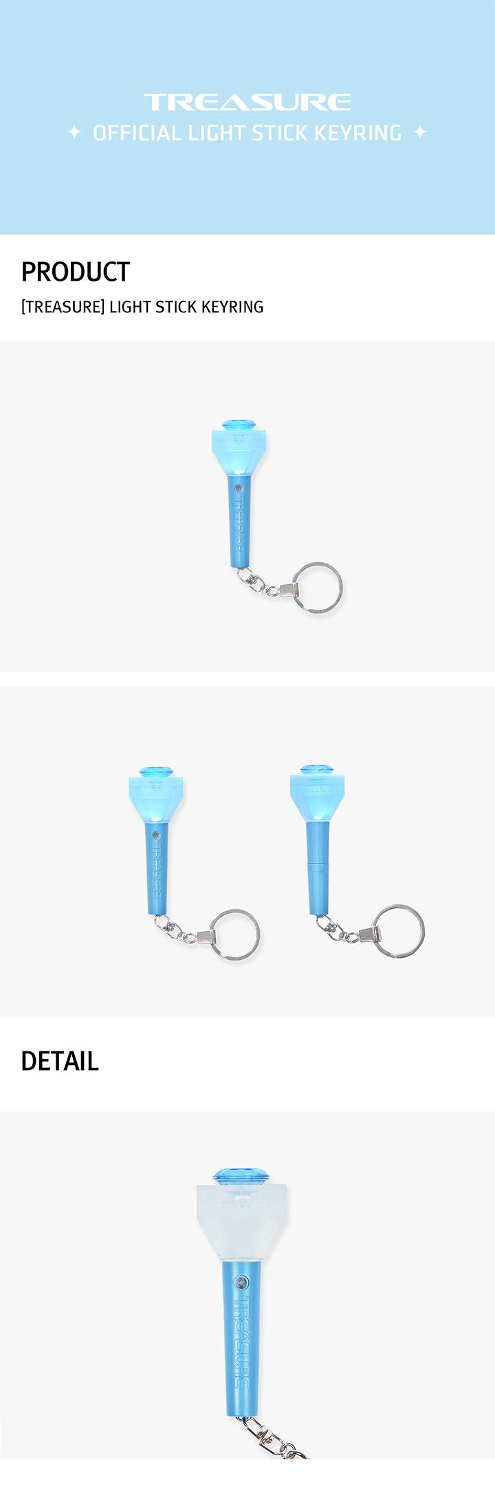 TREASURE Lightstick Keyring