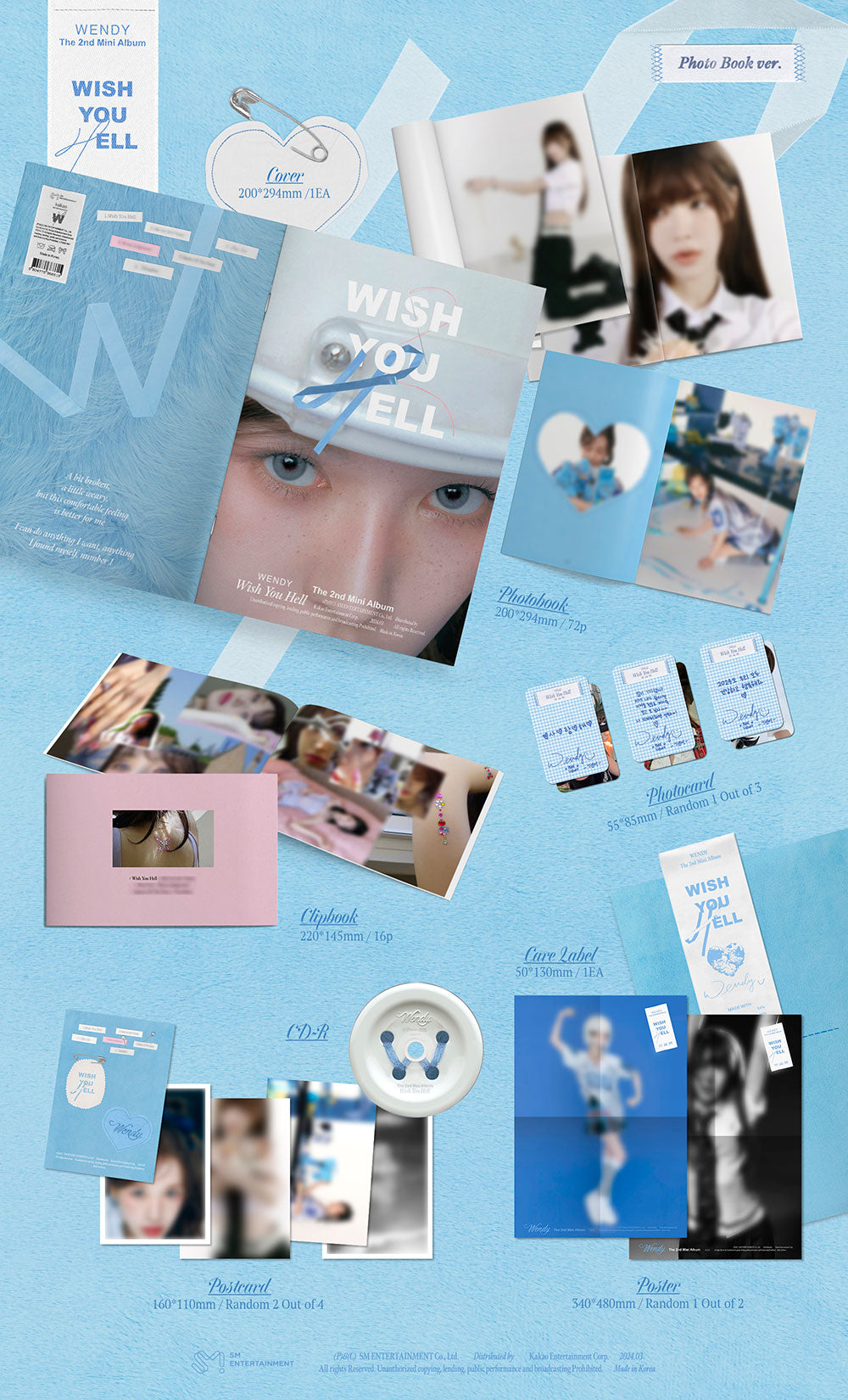 WENDY - Wish You Hell (2nd Mini Album) Albums