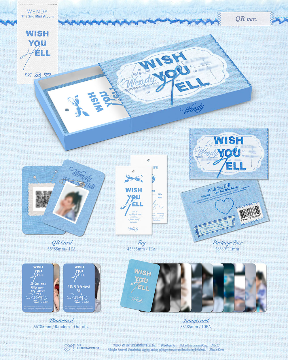 WENDY - Wish You Hell (2nd Mini Album) Albums