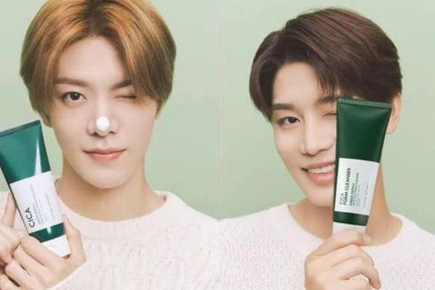 Yuta and Taeil’s choice of cleaning product is the Green Derma Mild Cica Foam Cleanser