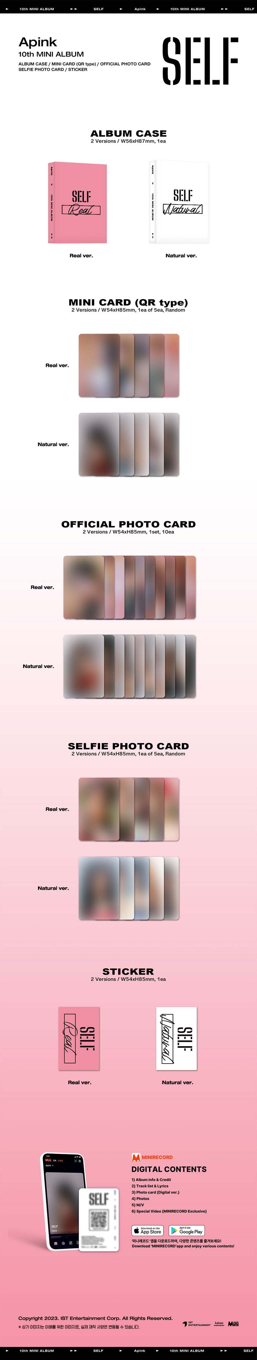 APINK - SELF (10th Mini Album) Platform Ver.