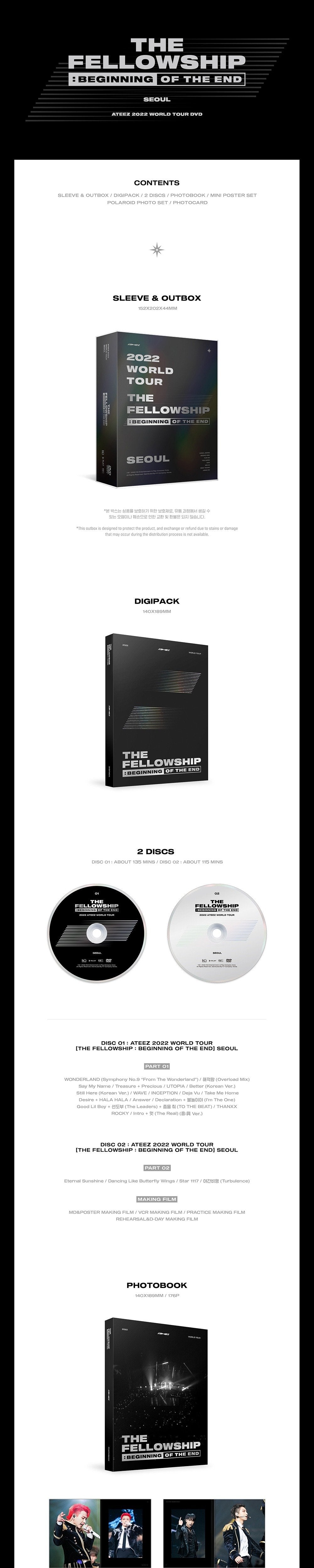 Ateez the Fellowship : Beginning of the End of Seoul DVD