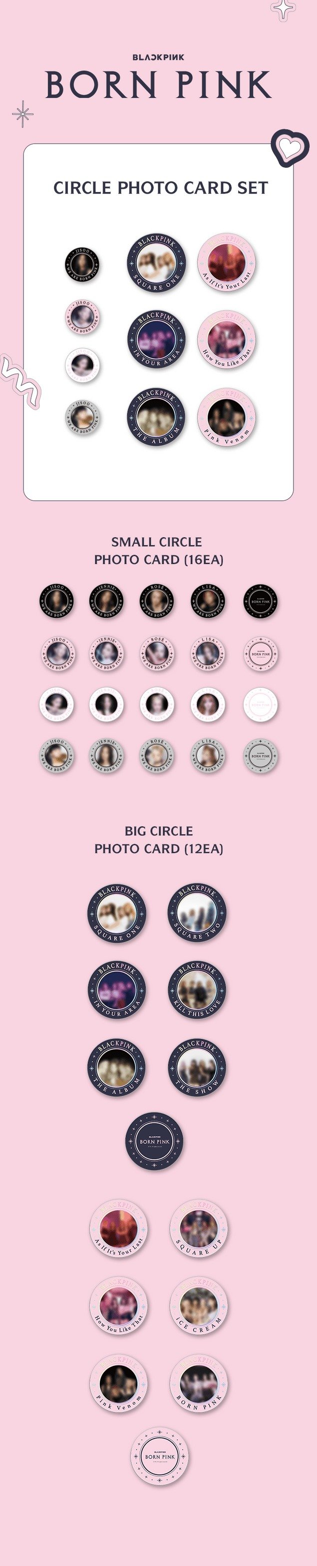 BLACKPINK [Born Pink] Circle Photocard Set