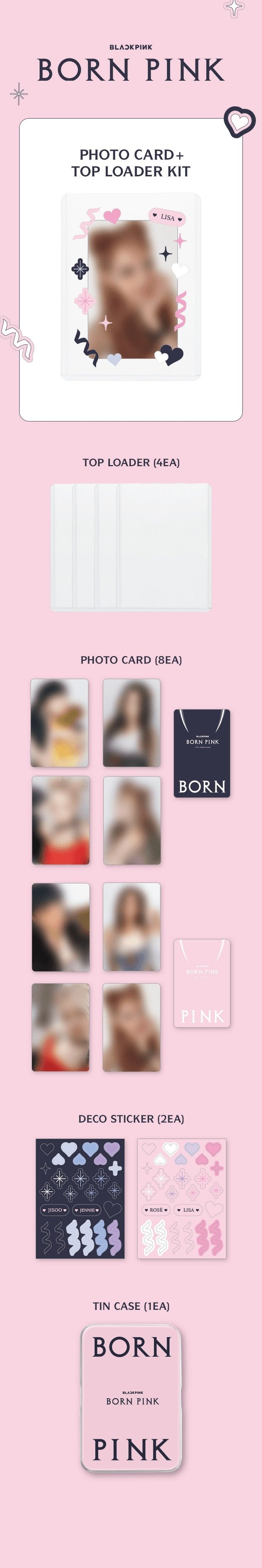 Blackpink [Born Pink] Photocard + Top Loader Kit