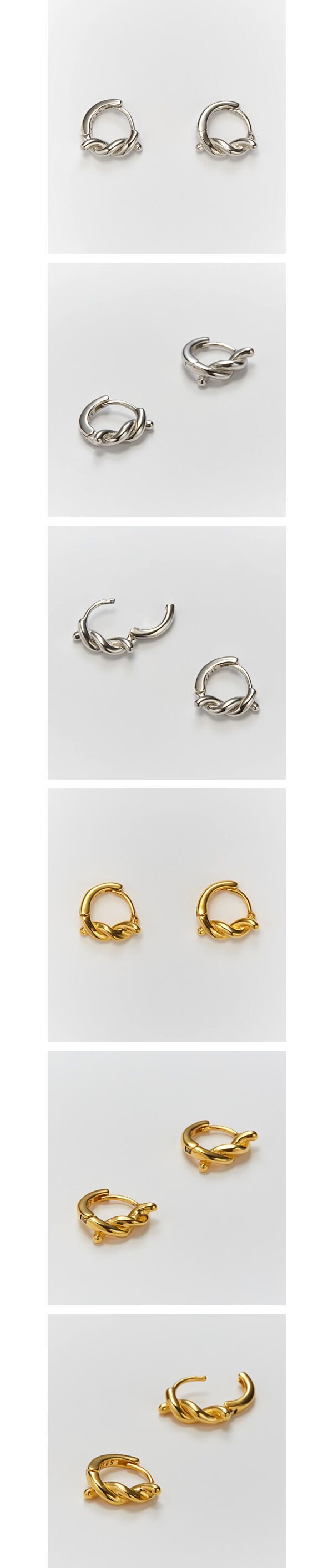 [BLACKPINK Jisoo, TWICE Dahyun Wear!] Mini Knot Earrings