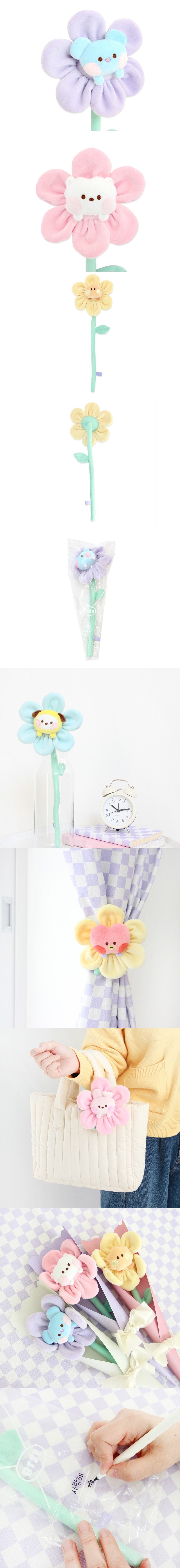 BT21 [Minini] Titular de deco de flores