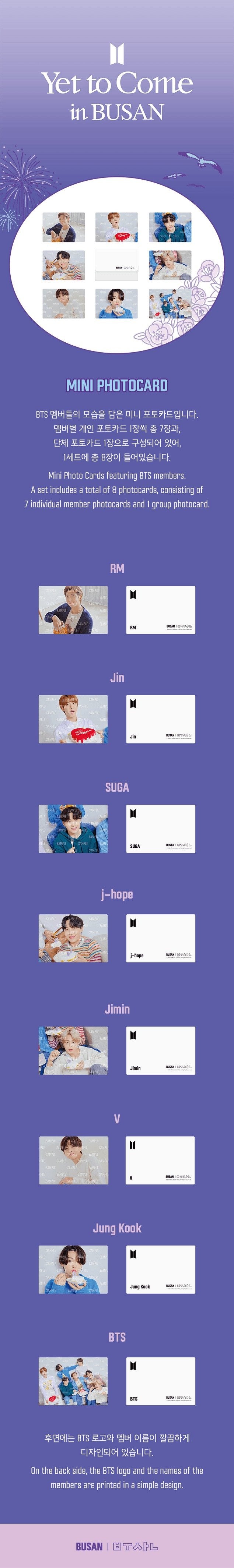 BTS [Yet To Come] Mini Photocard