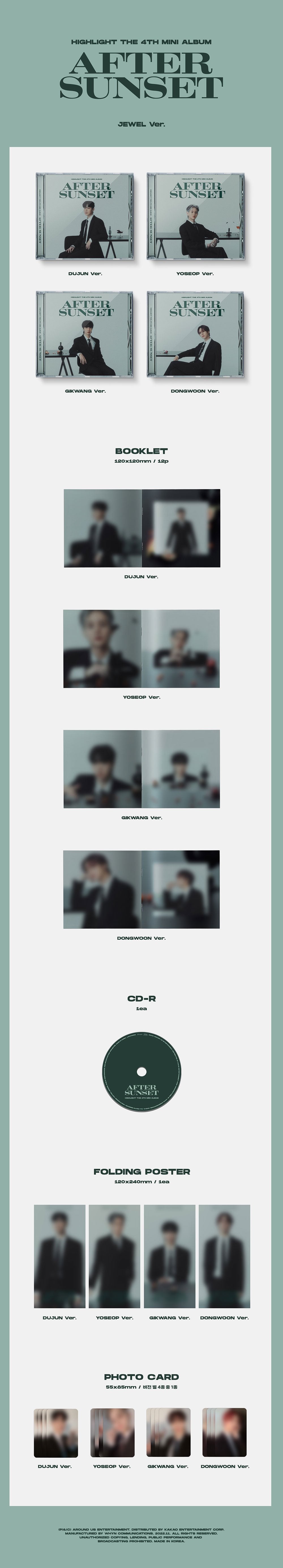 HIGHLIGHT - AFTER SUNSET (4th Mini Album) ジュエルVer.