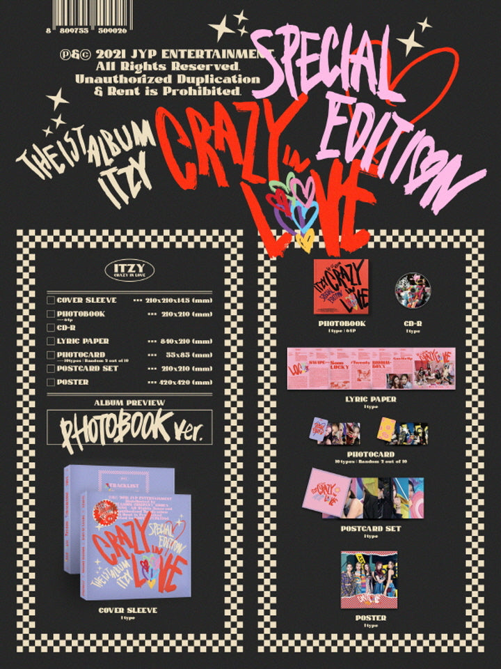 ITZY - إصدار خاص من Crazy in Love (الألبوم الأول) Photobook Ver.