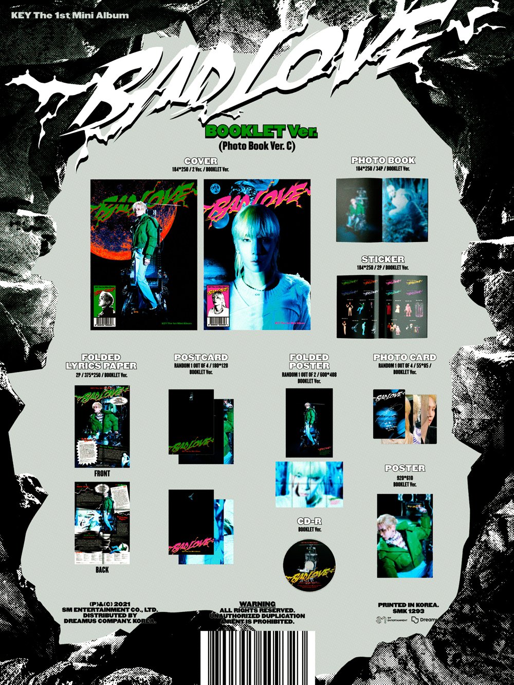 KEY – BAD LOVE (1. Mini-Album) BOOKLET Ver.