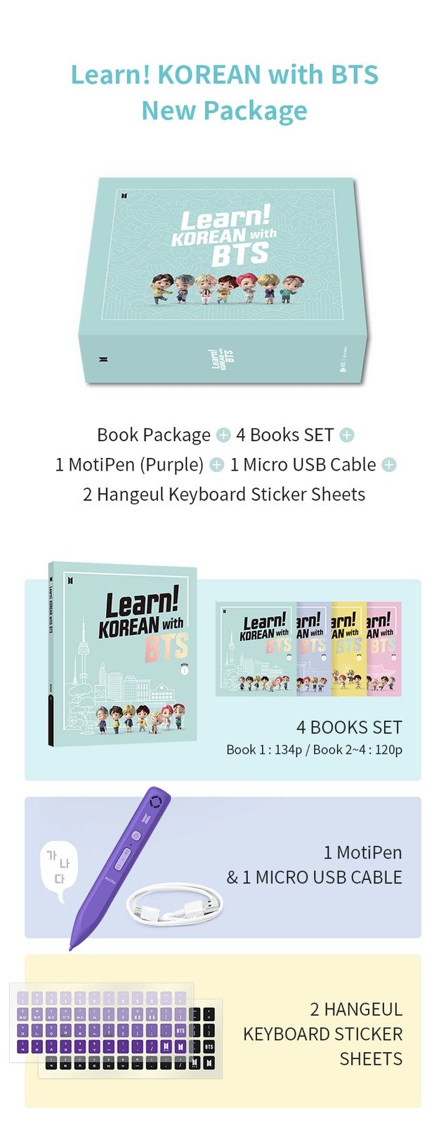 Learn! KOREAN with BTS Global Edition (New Package)