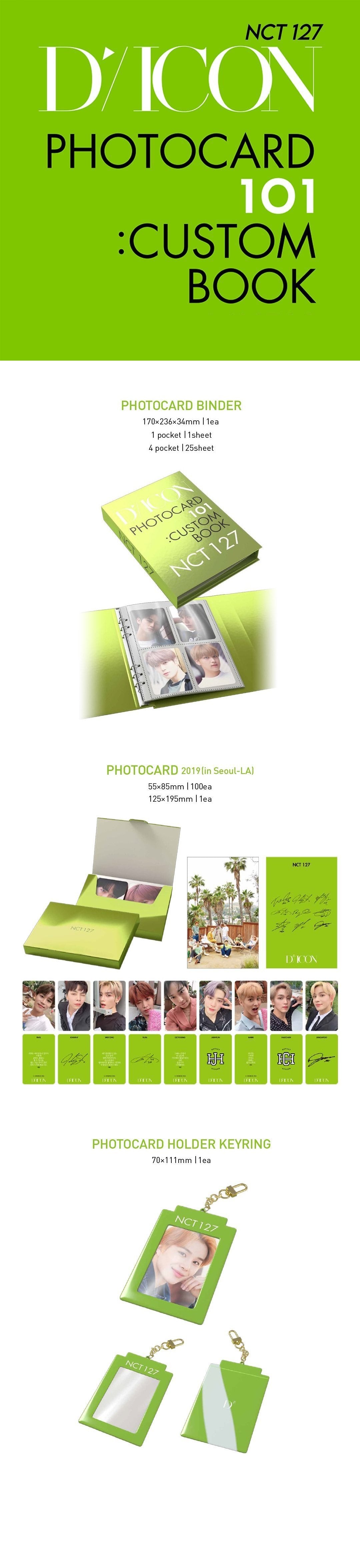 NCT 127 - DICON PHOTOCARD 101: CUSTOM BOOK