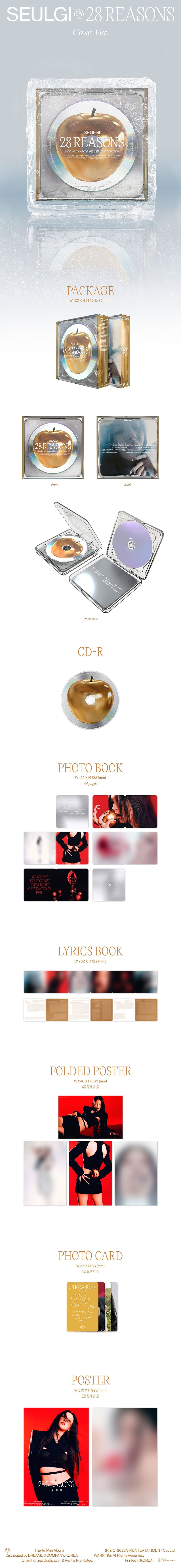 SEULGI – 28 Reasons (1. Mini-Album) Case Ver.