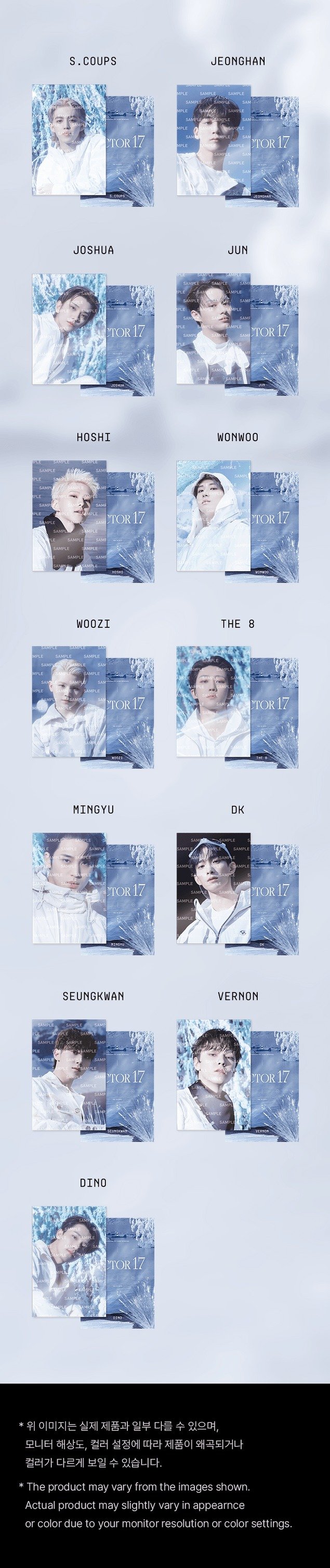 SEVENTEEN [Sector 17] Postcard Set