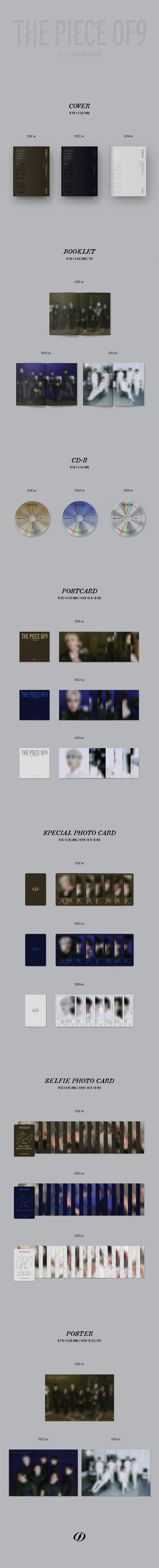 SF9 - THE PIECE OF9 (12th Mini Album) 3-SET