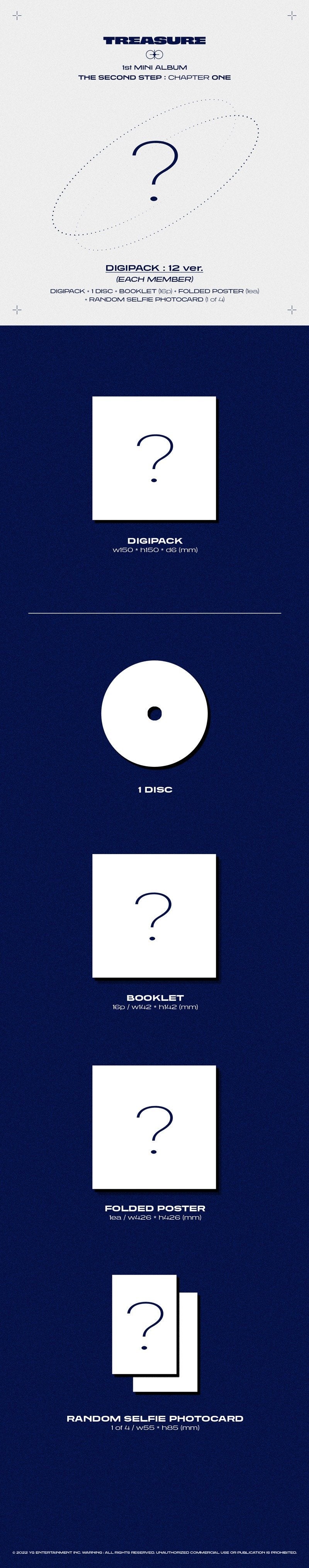 TREASURE – The Second Step: Chapter One (1. Mini-Album) [Digipack Ver.]