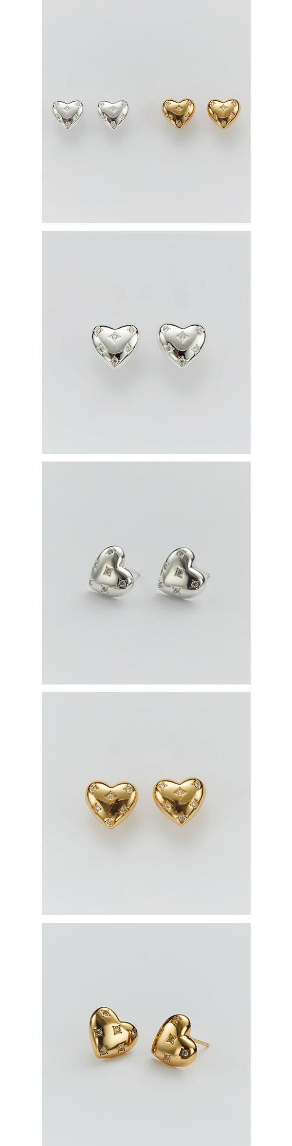 [Dos veces Mina, itzy yuna wear!] Alice Heart Pendientes