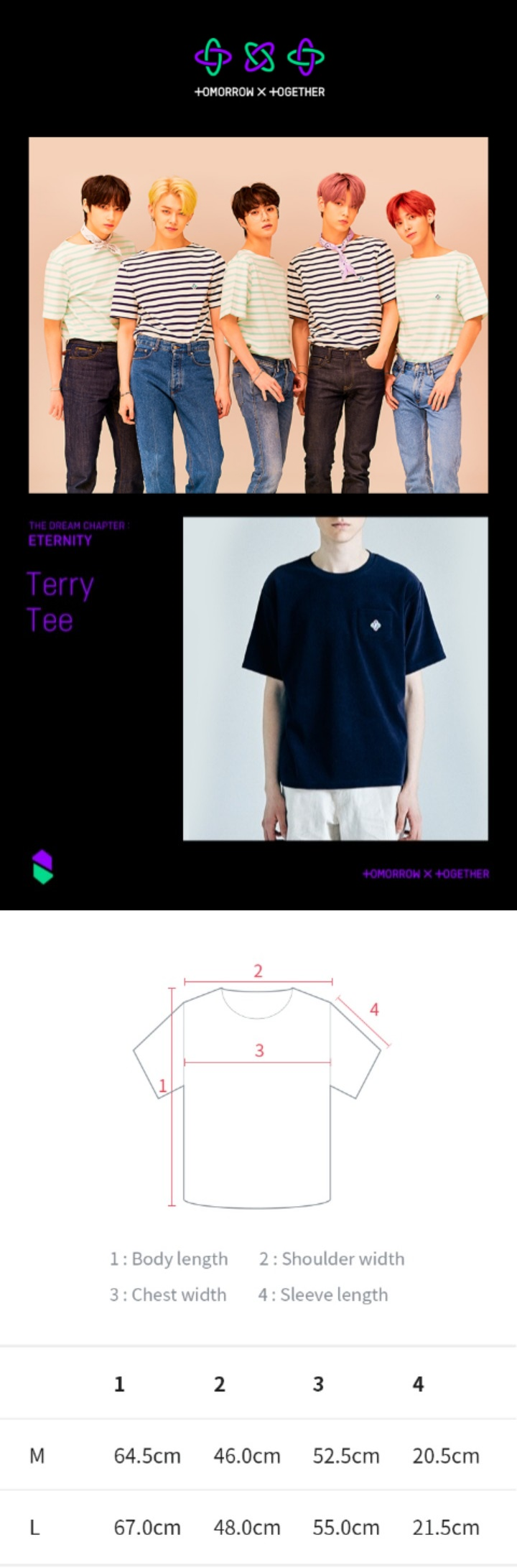 TXT Eternity Uniform – Terry-T-Shirt
