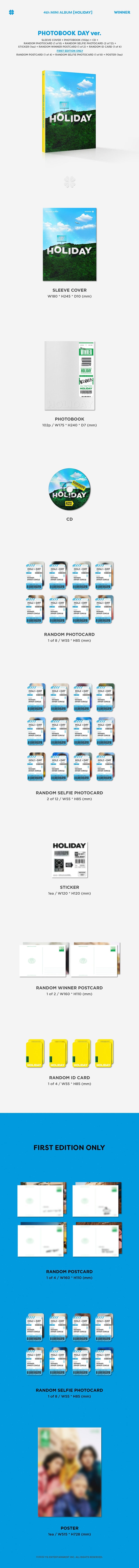 WINNER - HOLIDAY 4th Mini Album (Photobook Ver.)