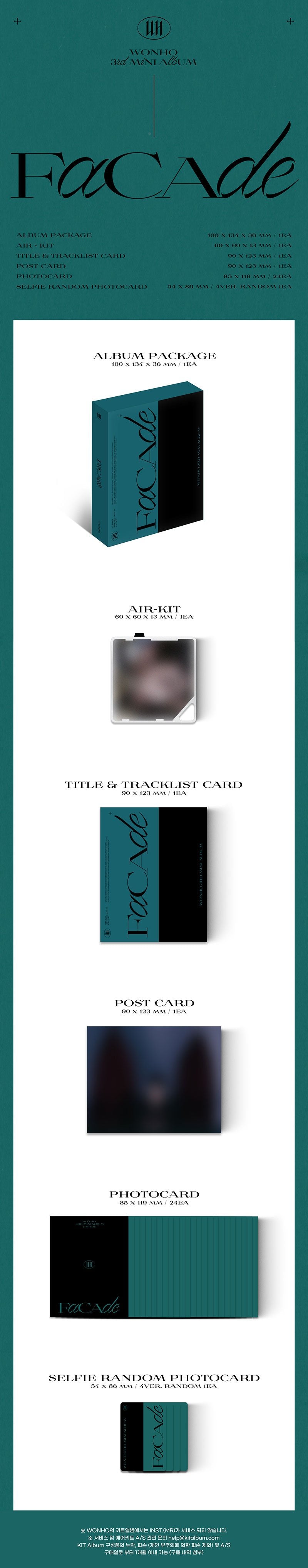 WONHO – FACADE (3. Mini-Album) – KiT