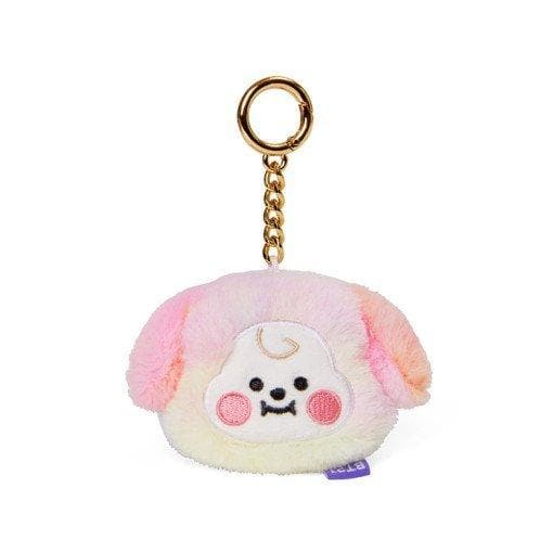 BT21 BABY Rainbow Flat Fur Face Bag Charm Doll