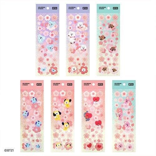 BT21 Hologram Sticker Set (Cherry Blossom)