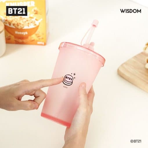 BT21 [minini] Figure Straw Ice Tumbler