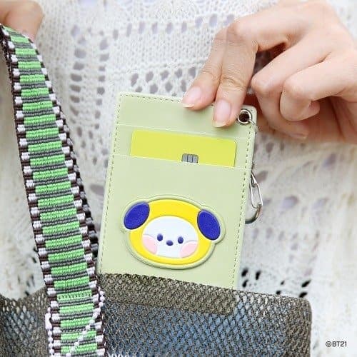 BT21 [minini] Leather Patch Card Holder