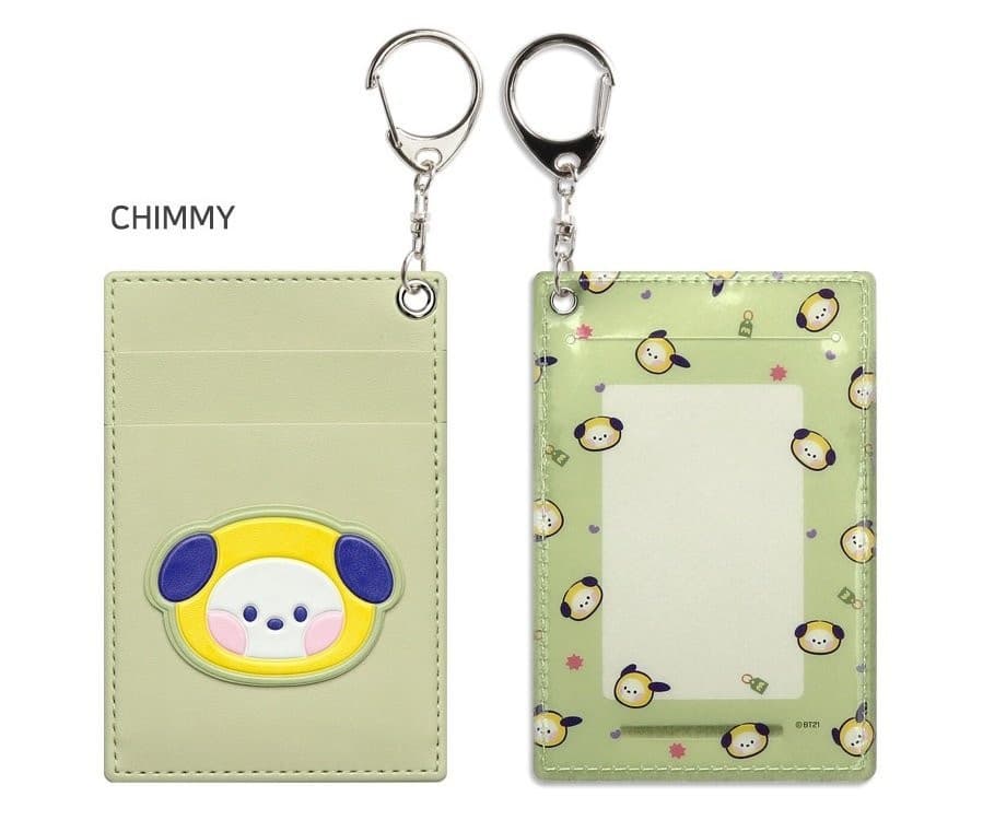 BT21 [minini] Leather Patch Card Holder