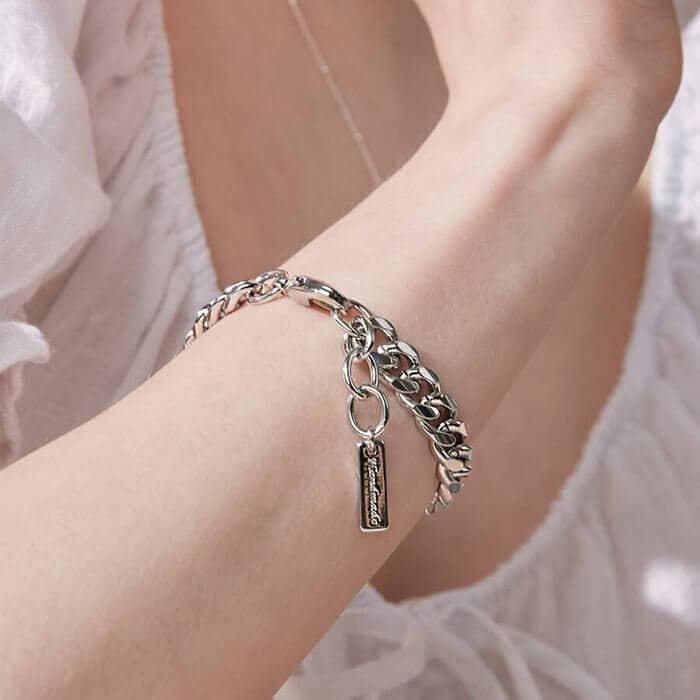 (BTS RM Wears!) Modern Metal Chain Bracelet