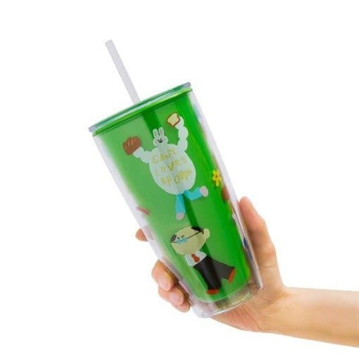 Brown & Friends - Lock & Lock Straw Ice Tumbler (750 ml)