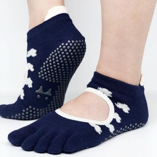 (Jennie's Pick!) Pilates Toe Socks - Cloud