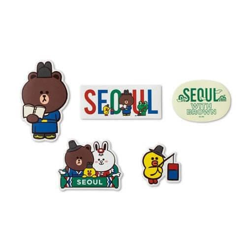 (Last stock!) BROWN & FRIENDS City Edition Seoul Sticker Pack