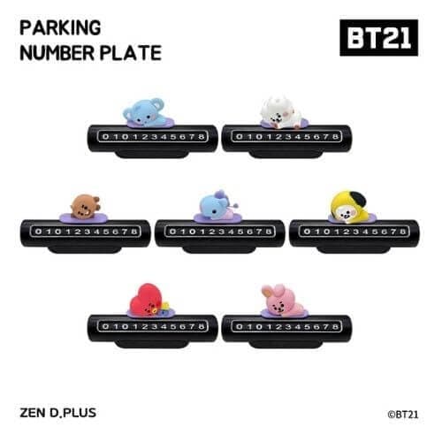 (Last stock!) BT21 BABY Parking Number Plate