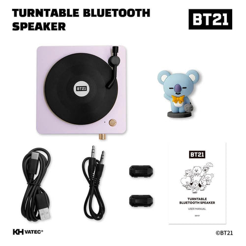 Last stock!) BT21 Turntable Bluetooth Speaker