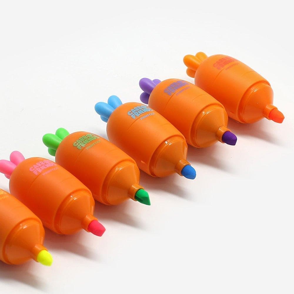 (Last stock!) Carrot Chubby Highlighter Pen (6p)