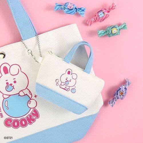 (Last stock!) monopoly x BT21 BABY Canvas Mini Pouch (Jelly Candy)