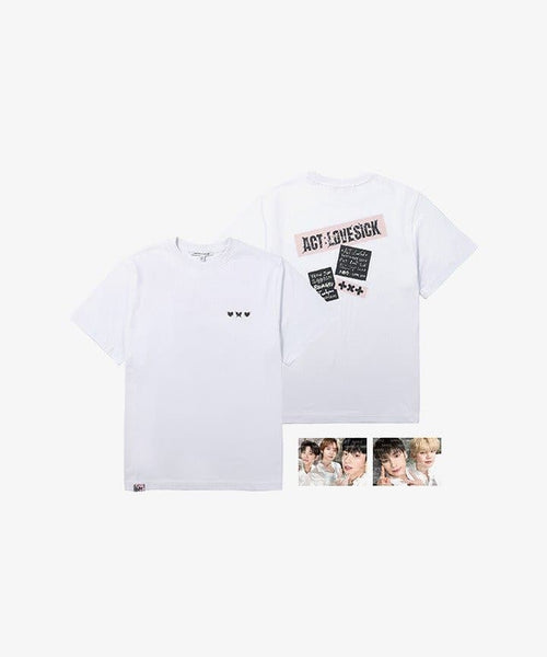 最も TXT ACT:LOVE SICK Tシャツ サイズL トレカ 付き K-POP/アジア