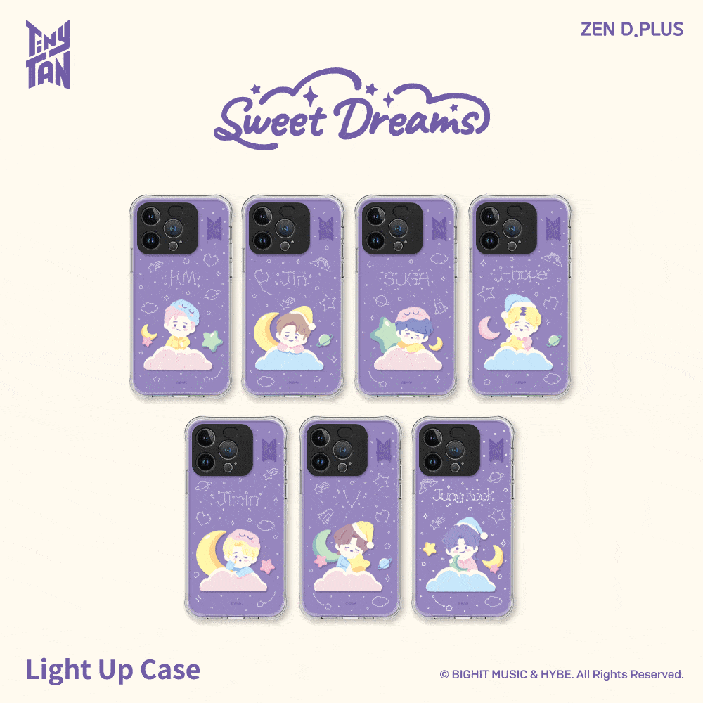 TinyTAN [SWEET DREAMS] Light Up Case