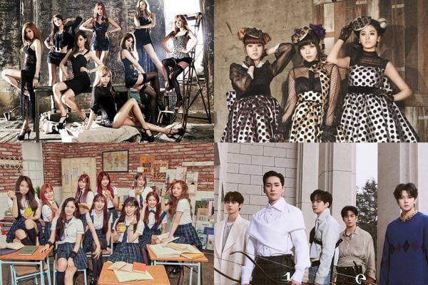previous artists and kpop idol groups under PLEDIS namely, Pristin, NU