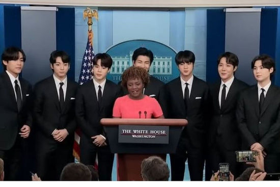 BTS Talks about Asian Hate at the White House Press Briefing | The Daebak Company