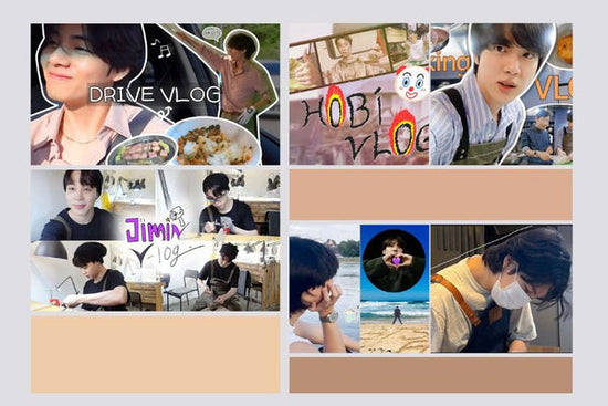 Thumbnails لـ BTS Vlogs 