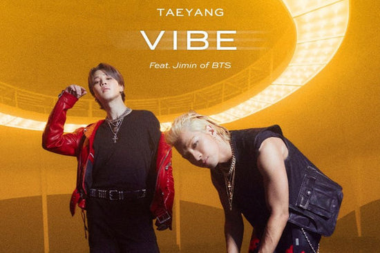 Picture of two men (Jimin left, Taeyang right) posing together