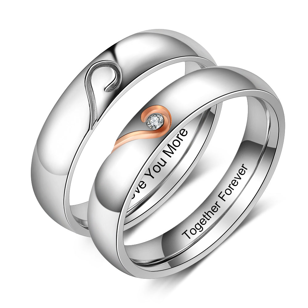 matching engraved promise rings