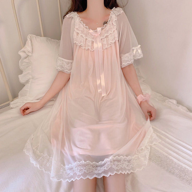 Lace sweet pajama dress PL50493 – pastelloves