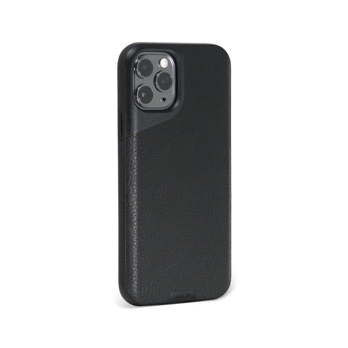 Mous Black Leather Phone Case Contour