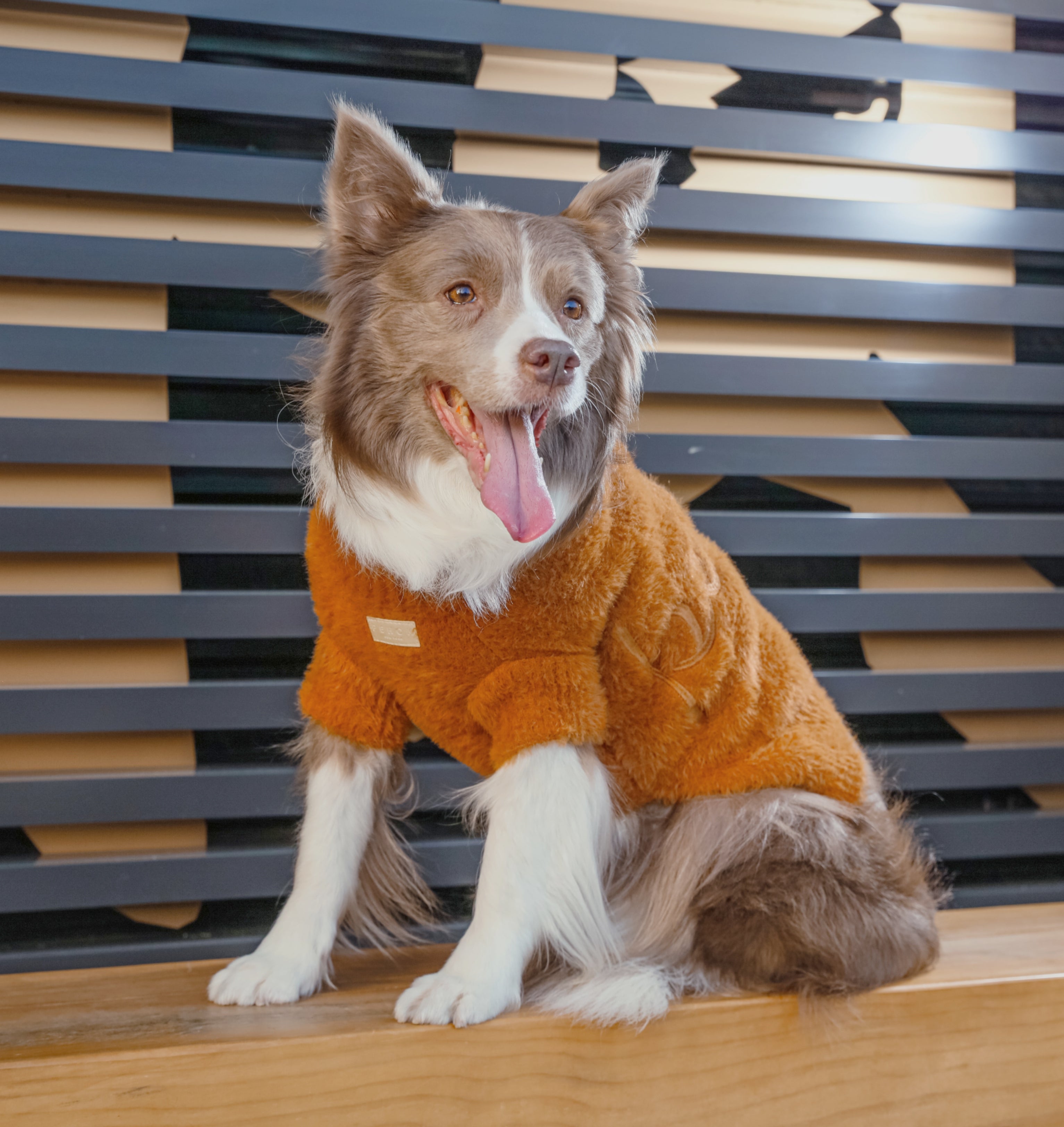 PEHOMNYC - Eskimo Fuzzy Sweater - Orange image 1