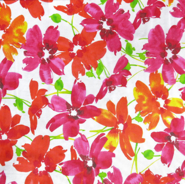 floral mesh fabric