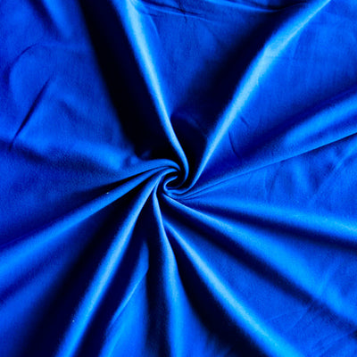 Royal Blue Cotton Lycra Jersey Knit Fabric