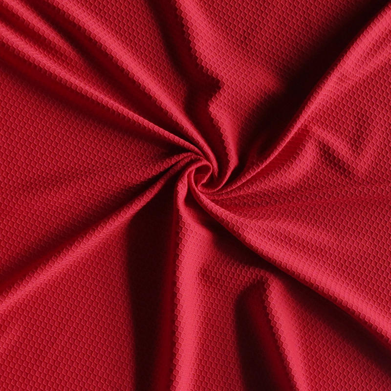 red jersey knit fabric